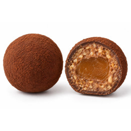 Caramel salé et cacahuètes